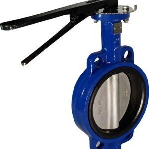 Van bướm tay gạt thân gang cánh INOX